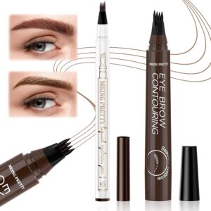 Aninvita 2PCS Liquid Eyebrow Pencil with 4 Micro-Fork Ti...