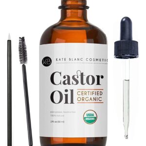 Castor Oil (2oz), USDA Certified Organic, 100% Pure, Col...