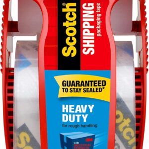 Scotch Heavy Duty Shipping Packaging Tape with Dispenser...