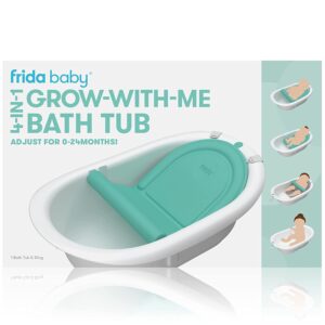 4-in-1 Grow-with-Me Bath Tub by Frida Baby Transforms In...