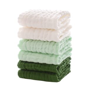 MUKIN Baby Muslin Washcloths – Soft Face Cloths fo...